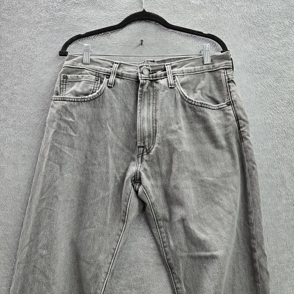 Levi's 551 z Men Jeans 32X34‎ Gray Denim Premium Authentic Straight Fit 30
